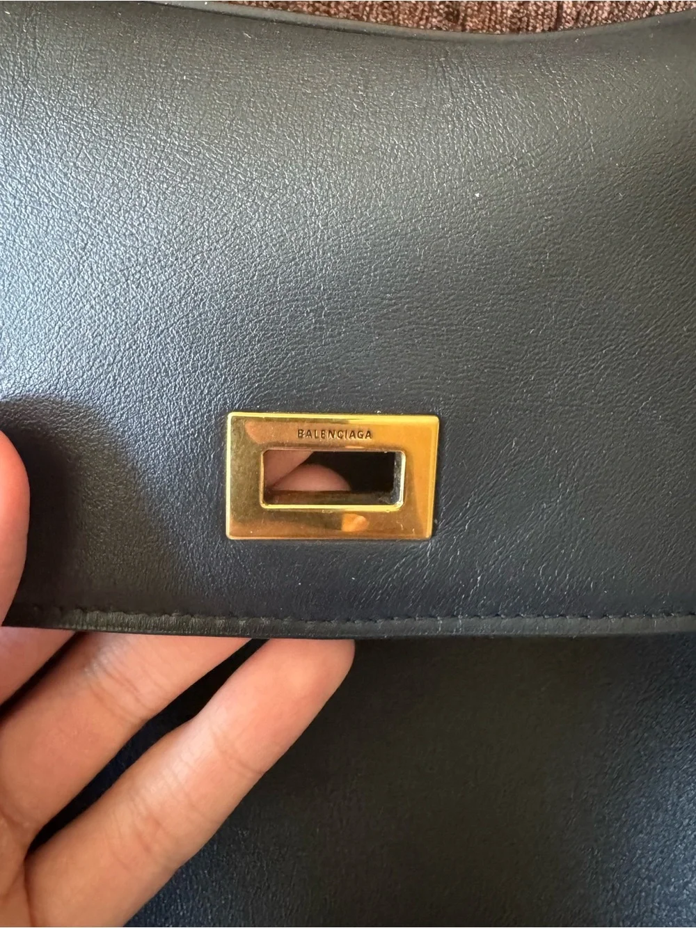 Balenciaga Rodeo Bag Large Leather Top-Handle Shoulder Bag With Dustbag
